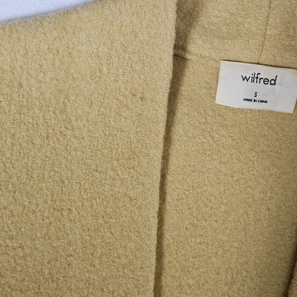 Aritzia Wilfred Yellow Brullon Wool Cardigan Size S - Picture 11 of 11